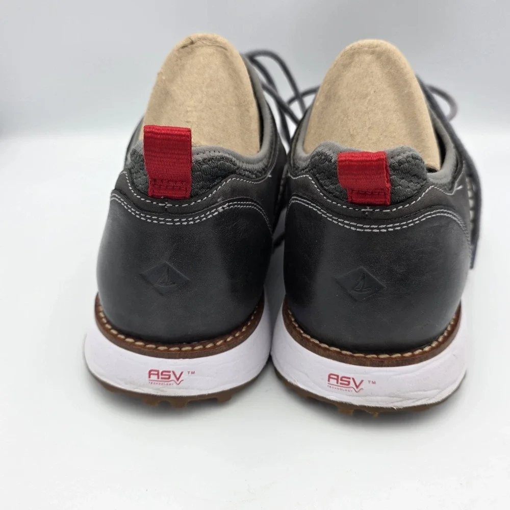 Sperry Gold Cup ASV Mens Gray Leather Oxford Sneakers STS14794 Size 10.5 M